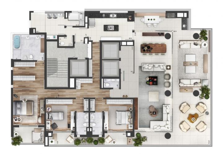 Apartamento à venda com 3 quartos, 323m² - Foto 7