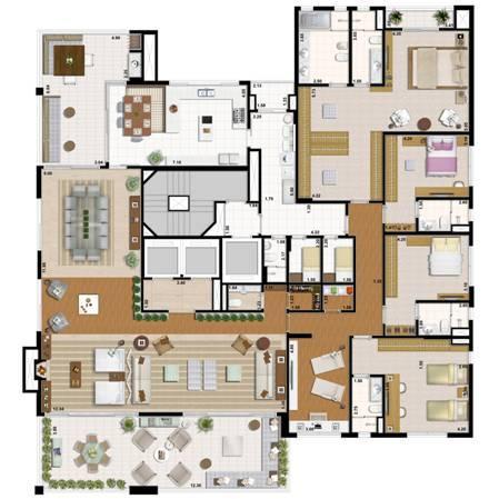 Apartamento à venda com 4 quartos, 440m² - Foto 2