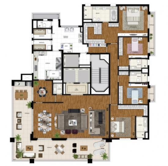 Apartamento à venda com 4 quartos, 357m² - Foto 20