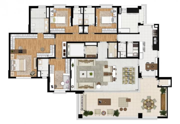 Apartamento à venda com 4 quartos, 250m² - Foto 21