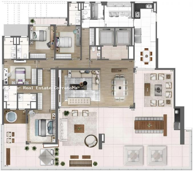 Apartamento à venda com 4 quartos, 403m² - Foto 6